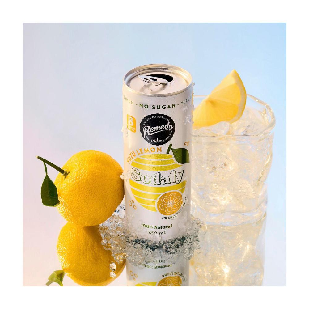 Remedy Sodaly Yuzu Lemon 250ml - 4 Pack