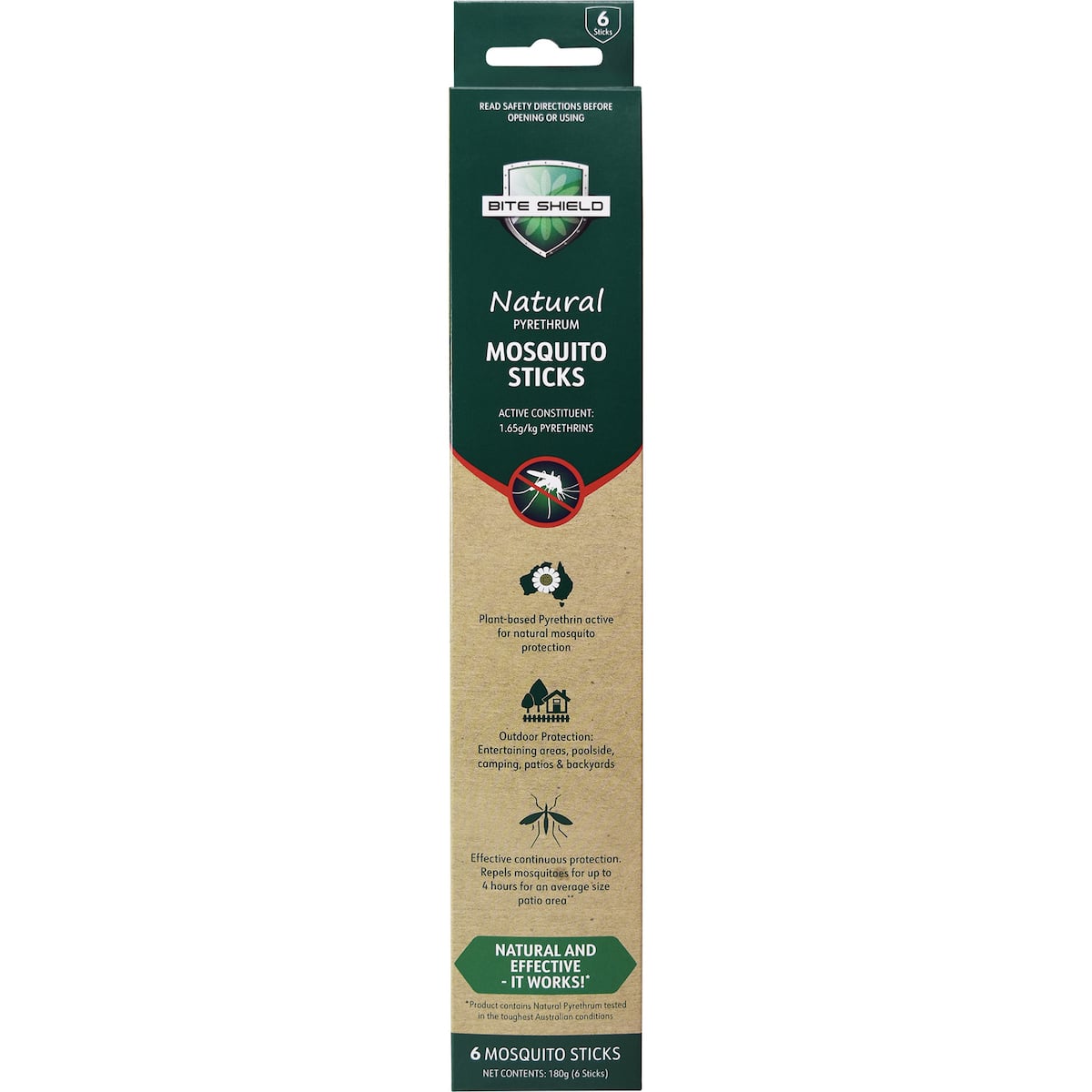 Bite Shield Mosquito Sticks 6 Pack