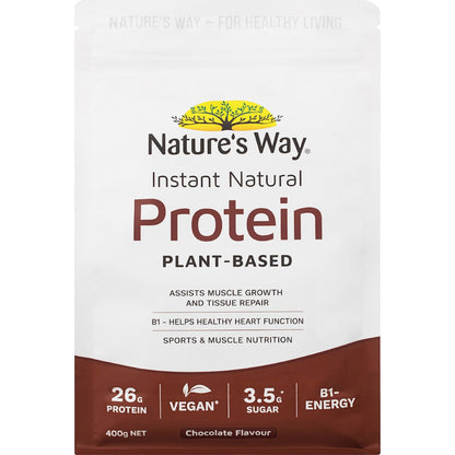 Natures Way Instant Natural Protein Chocolate Flavour 400g