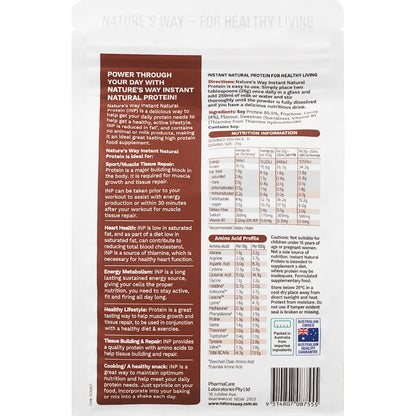 Natures Way Instant Natural Protein Chocolate Flavour 400g