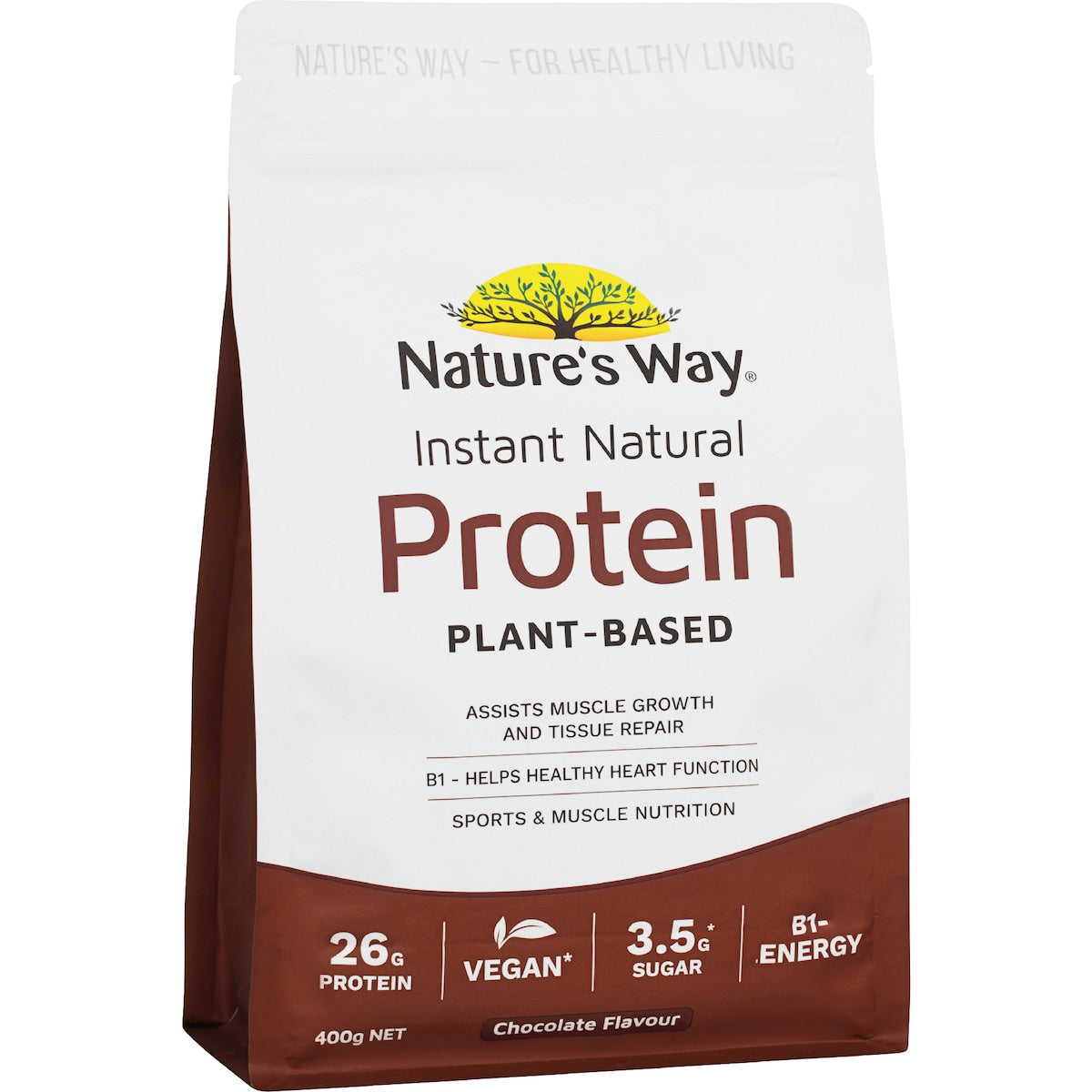 Natures Way Instant Natural Protein Chocolate Flavour 400g