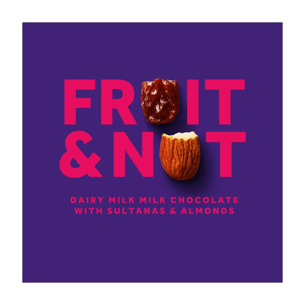 Cadbury Dairy Milk Fruit And Nut Chocolate Block - 110g