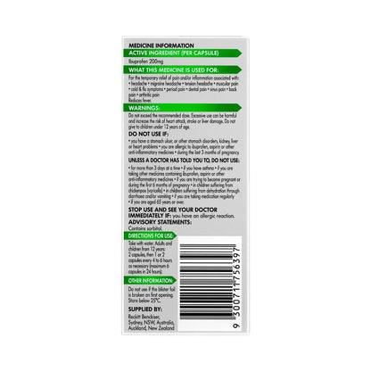 Nurofen Zavance Mini Liquid Caps - 8 Pack