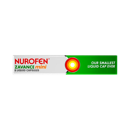 Nurofen Zavance Mini Liquid Caps - 8 Pack