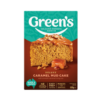 Green's Deluxe Caramel Mud Cake Mix - 600g