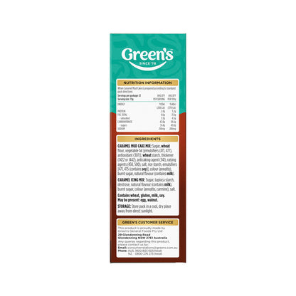 Green's Deluxe Caramel Mud Cake Mix - 600g