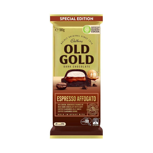 Cadbury Old Gold Affogato Chocolate Block - 180g