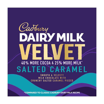Cadbury Velvet Salted Caramel Chocolate Block - 150g