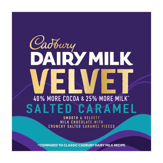 Cadbury Velvet Salted Caramel Chocolate Block - 150g
