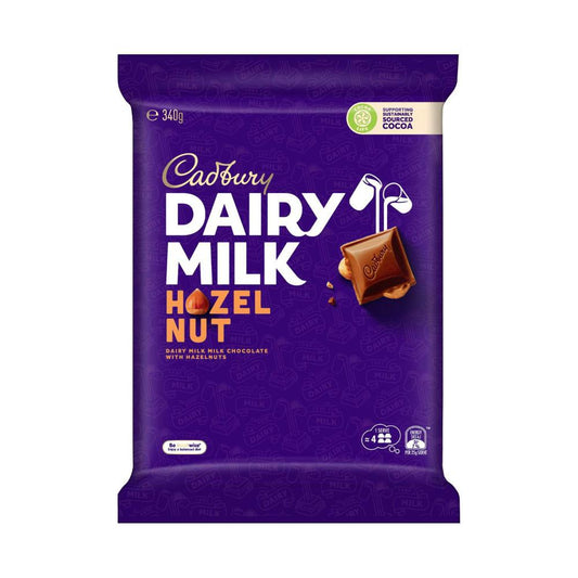 Cadbury Dairy Milk Hazelnut Block Chocolate Block - 340g