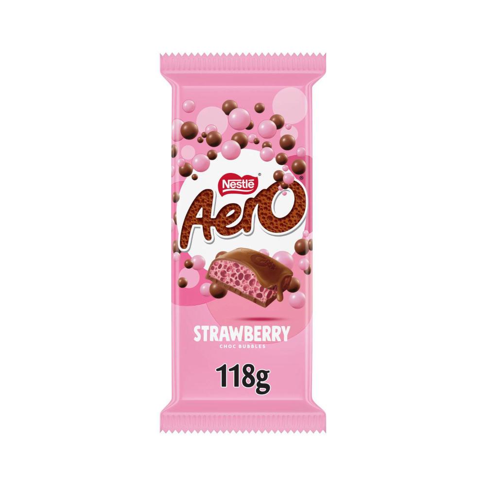 Nestle Aero Strawberry Block Chocolate - 118g