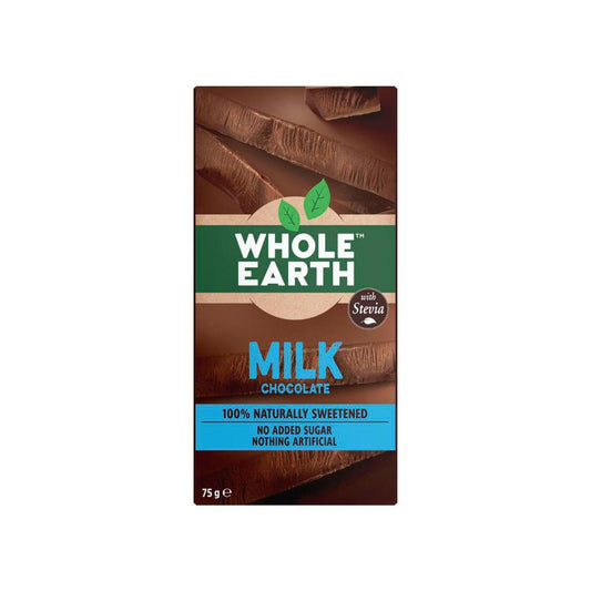 Whole Earth Natural No Sugar Milk Chocolate - 75g