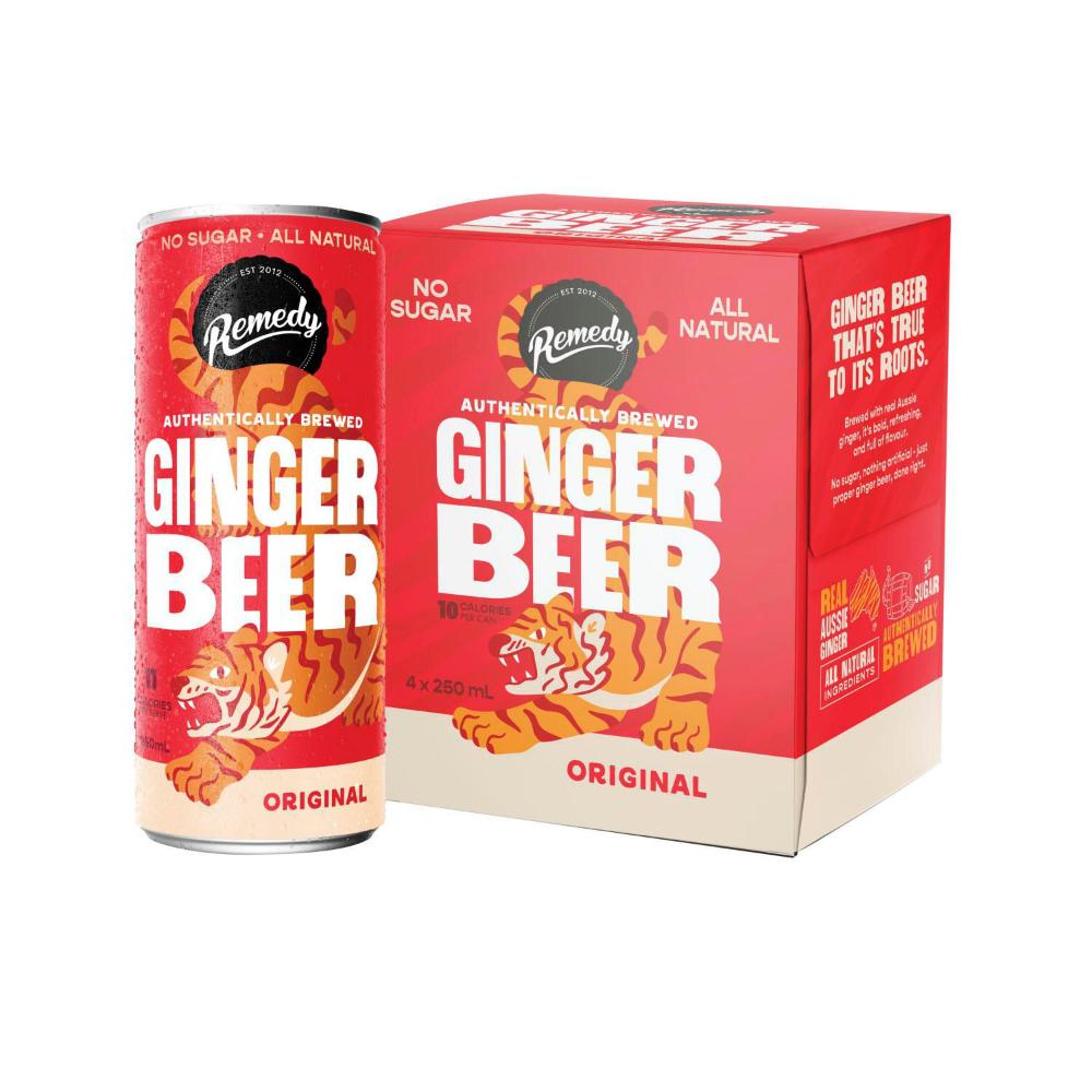 Remedy Ginger Beer 250ml - 4 Pack