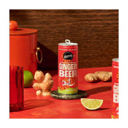 Remedy Ginger Beer Lime 250mL - 4 Pack