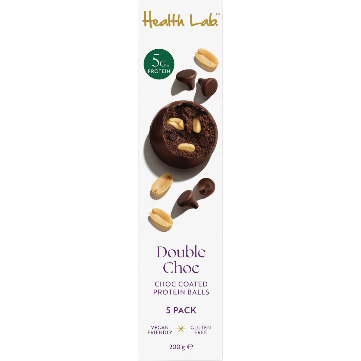 Health Lab Double Choc Protein Balls 5 Pack