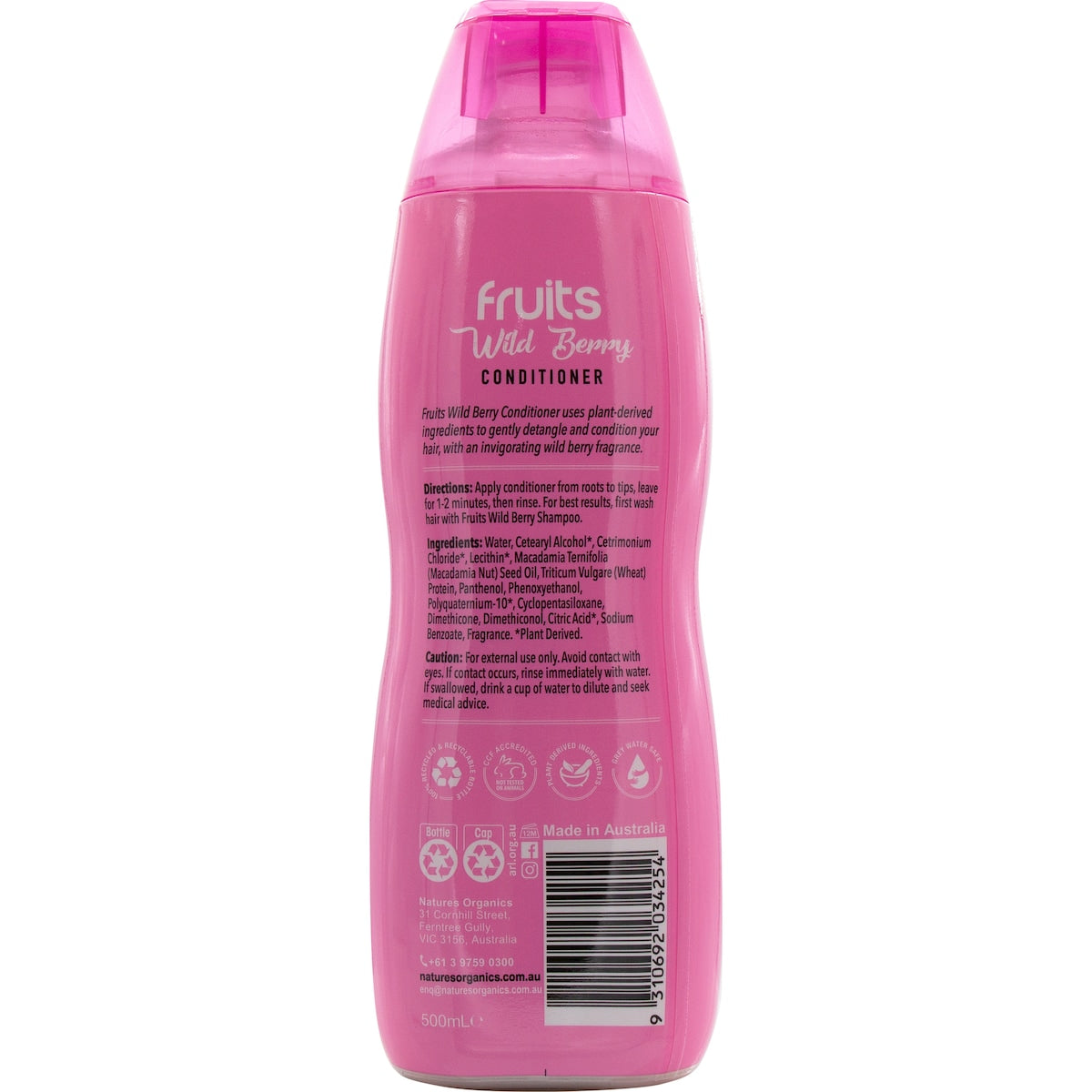 Natures Organics Fruits Conditioner Shine Wild Berry 500ml