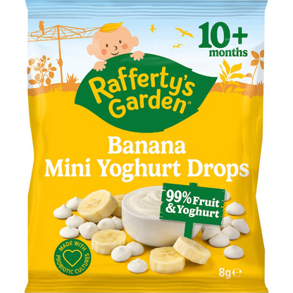 Raffertys Garden Mini Yoghurt Drops Banana 8g