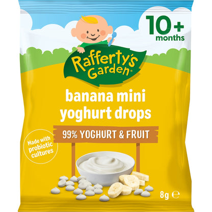 Raffertys Garden Mini Yoghurt Drops Banana 8g