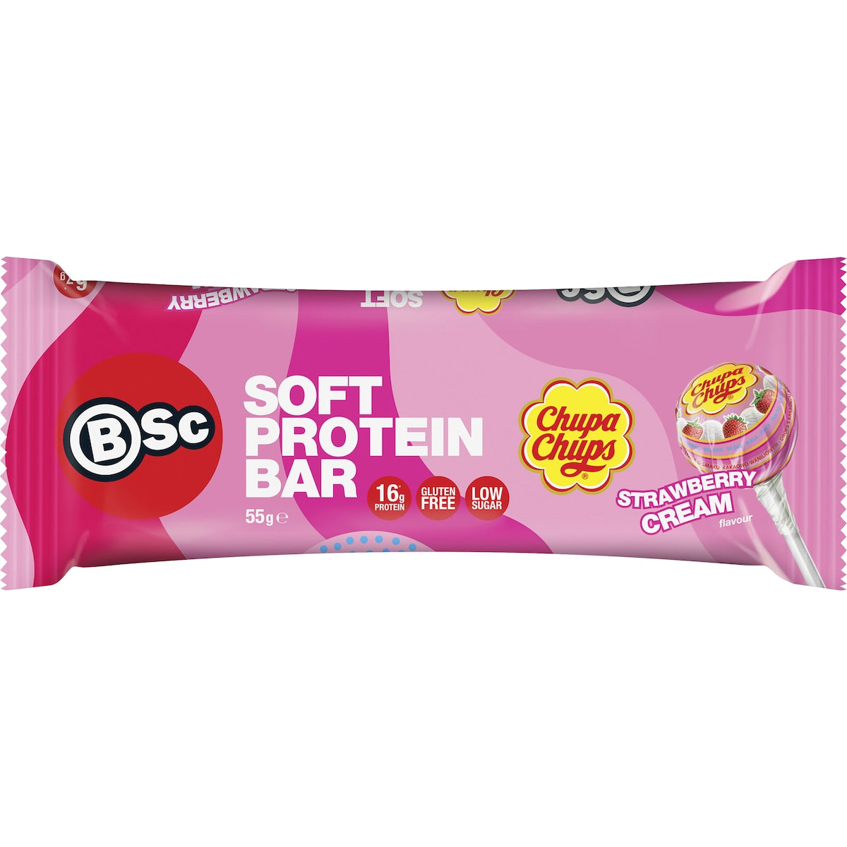 Bsc X Chupa Chups Soft Protein Strawberry Cream 55g