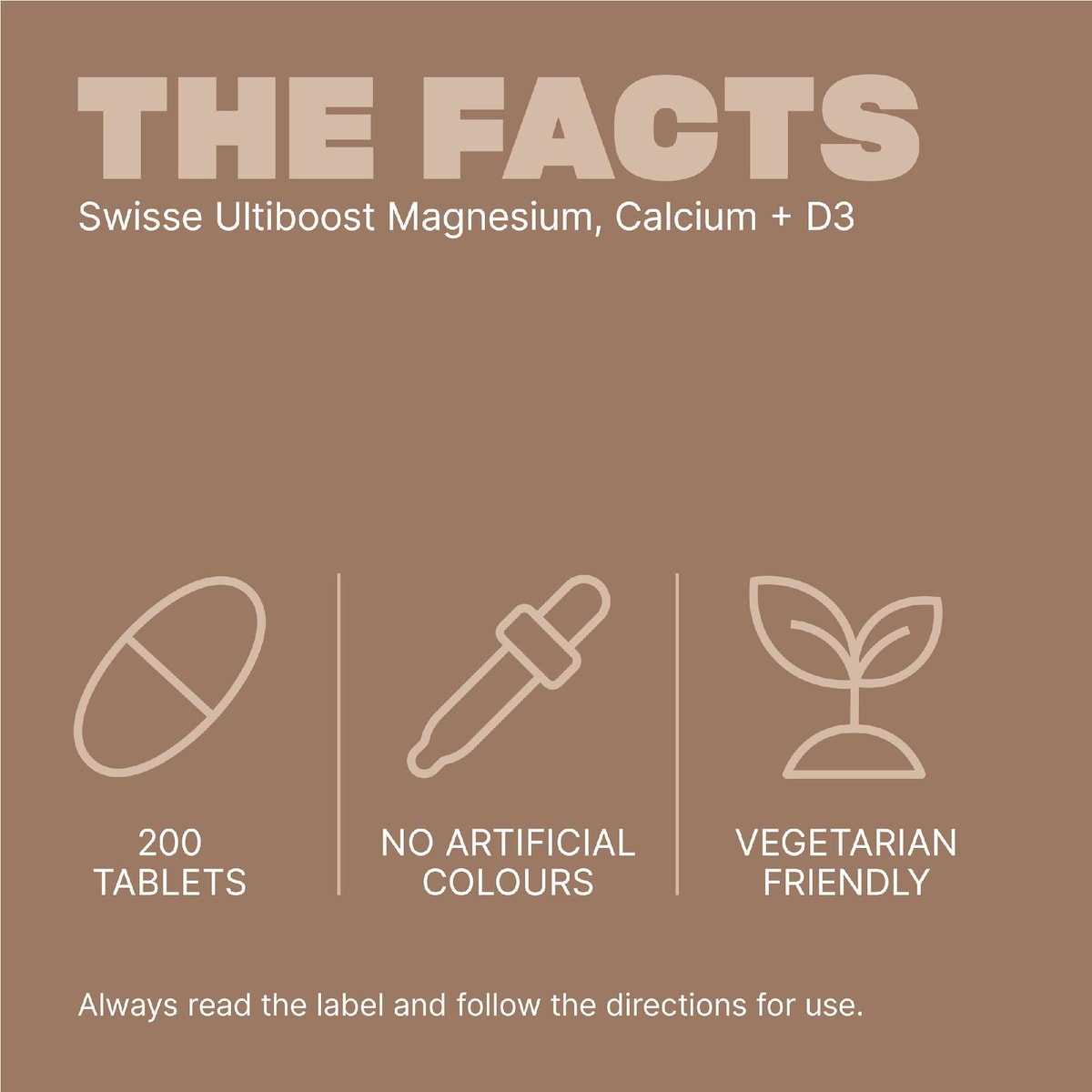 Swisse Ultiboost Magnesium Calcium + D3 Tablets 180 Pack