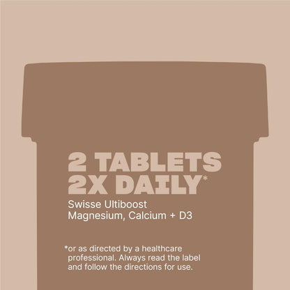 Swisse Ultiboost Magnesium Calcium + D3 Tablets 180 Pack