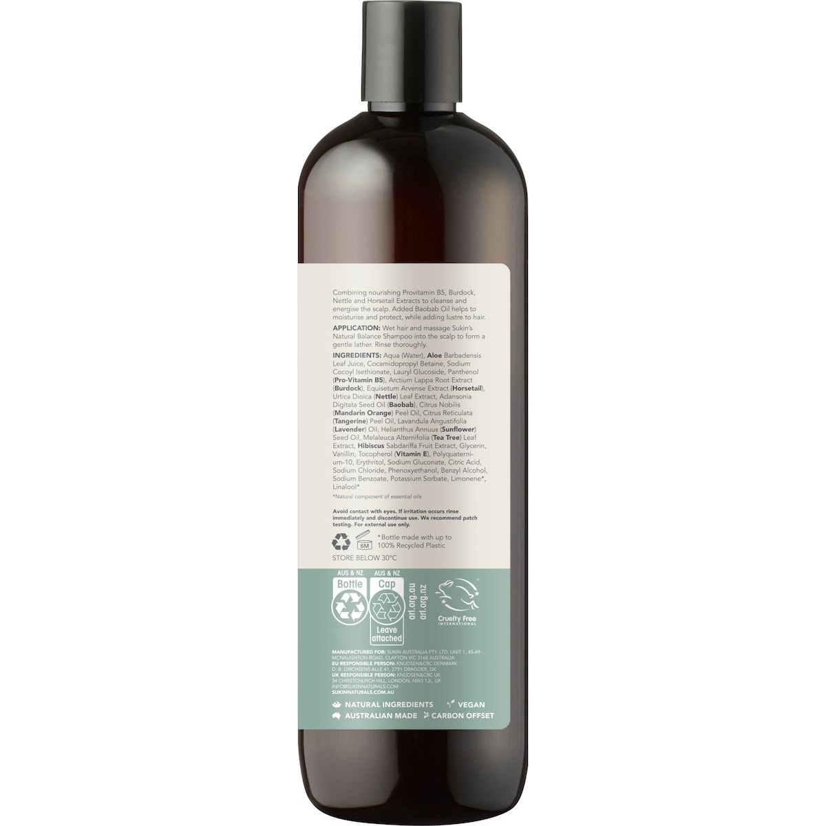 Sukin Natural Balance Shampoo 500ml
