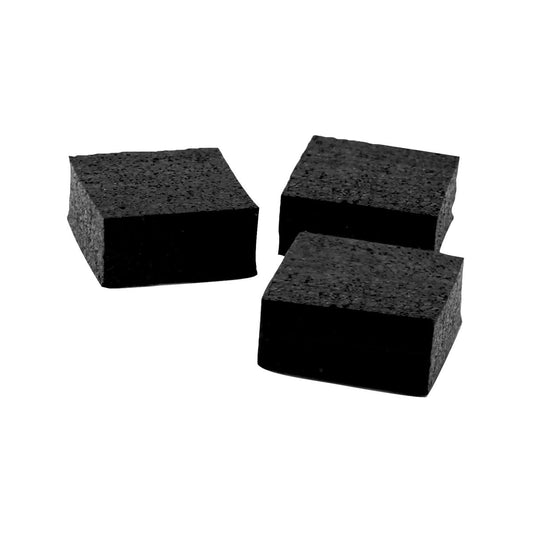 Jack Rubber Pot Risers 25mm Square 16 Pack - Drainage - Black