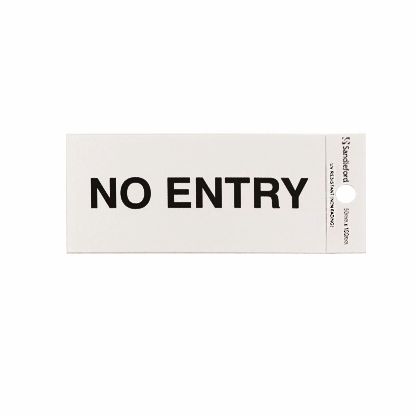 Sandleford No Entry Sign - 100 x 50mm