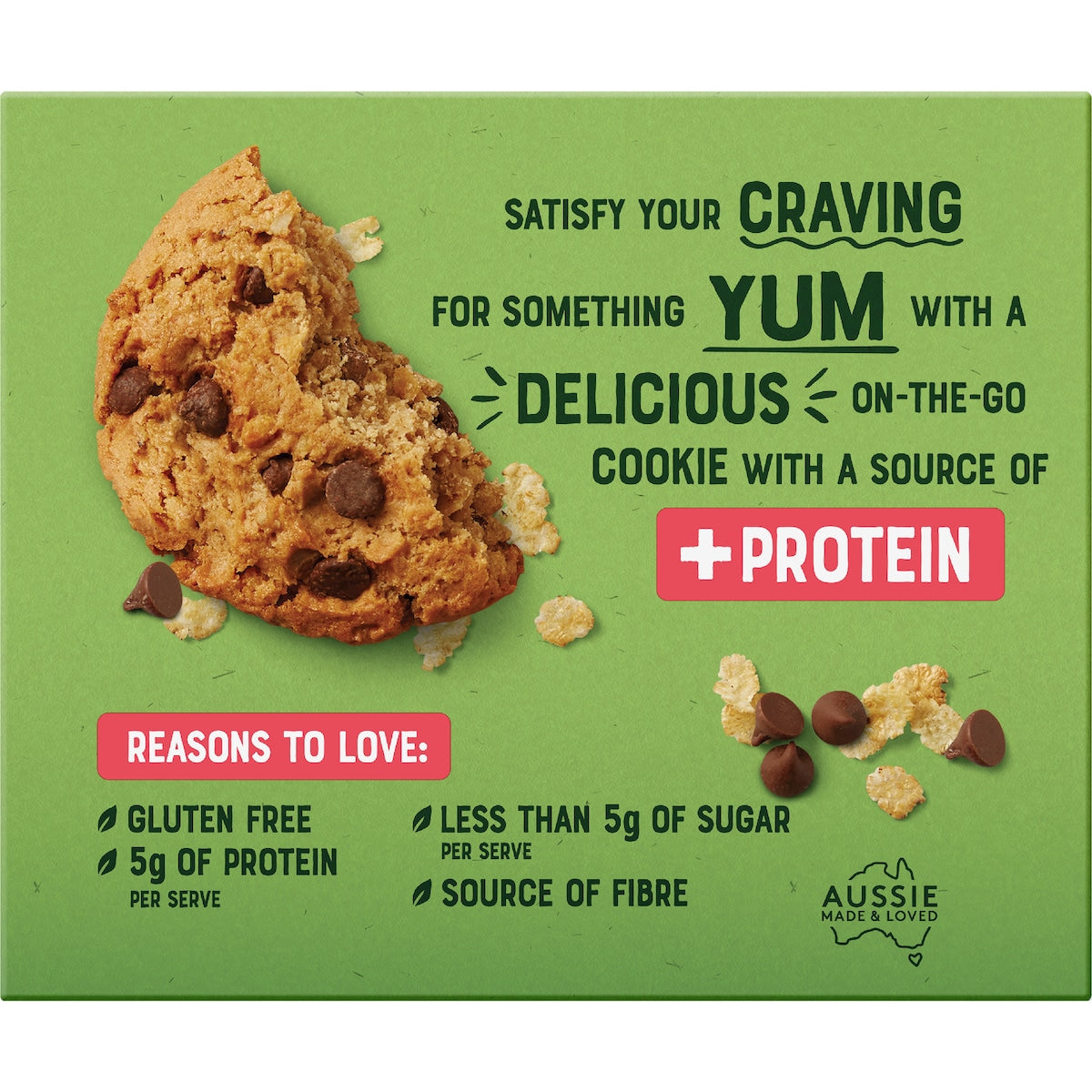 Arnotts Snack Right + Protein Brekkie Cookie Choc Chip 135g