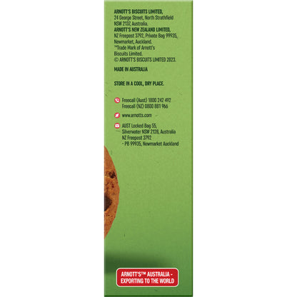 Arnotts Snack Right + Protein Brekkie Cookie Choc Chip 135g