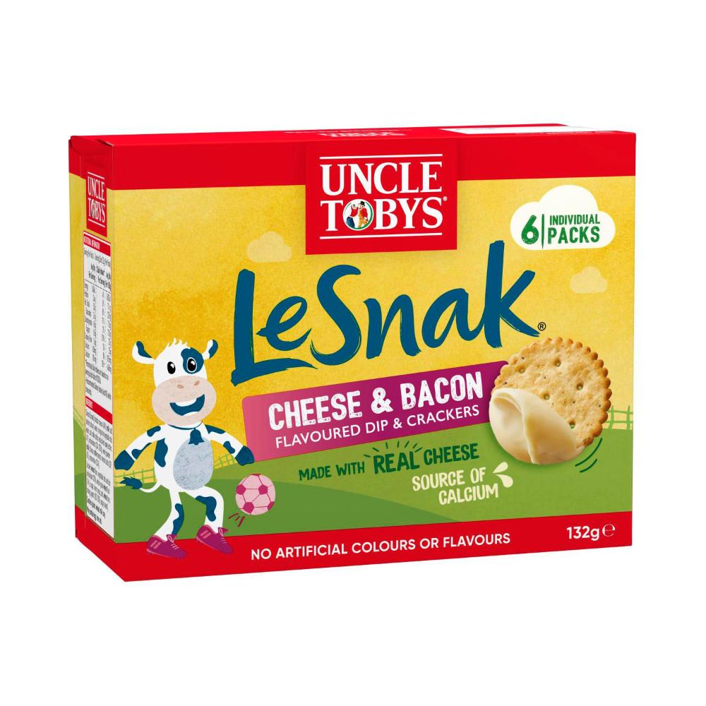 Uncle Tobys Le Snak Cheese & Bacon - 132g