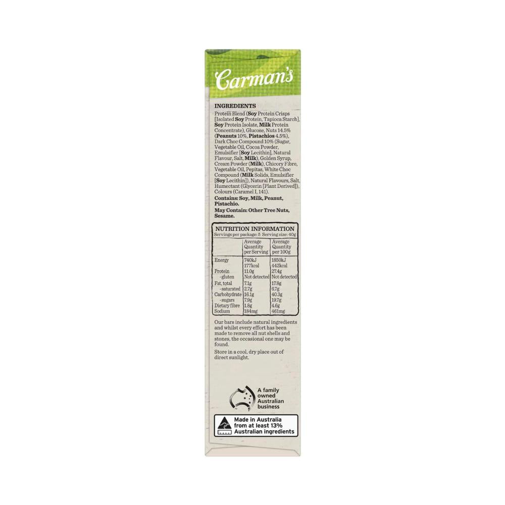 Carman's Protein Bars Pistachio 5 Pack - 200g