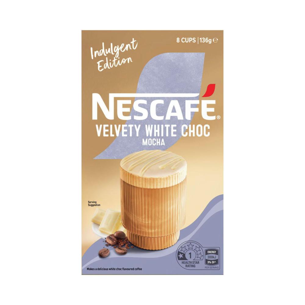 Nescafe White Choc Mocha Coffee Sachets - 8 Pack