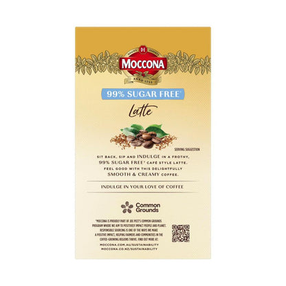 Moccona 99% Sugar Free Latte Coffee Sachets - 10 Pack