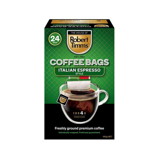 Robert Timms Coffee Bags Italian Espresso - 24 Pack