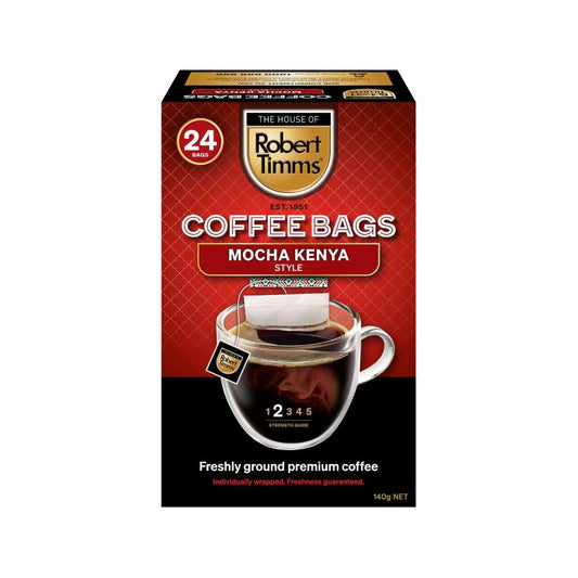 Robert Timms Coffee Bags Mocha Kenya - 24 Pack
