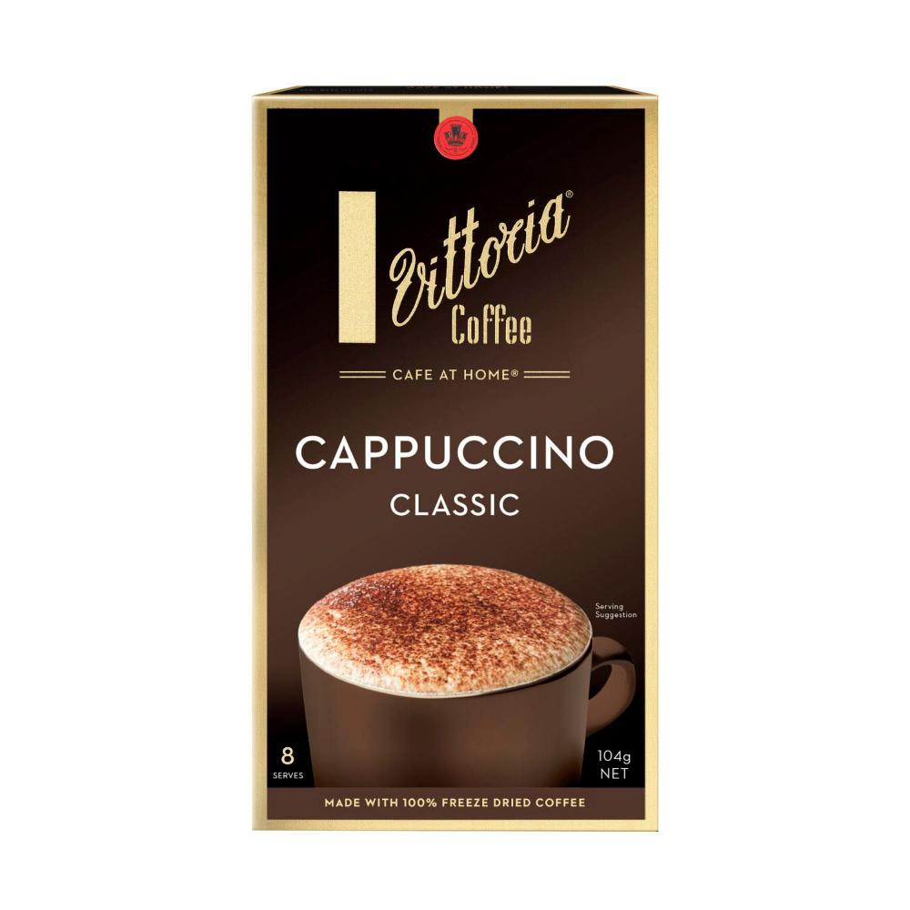 Vittoria Cappuccino Coffee Sachets - 8 Pack