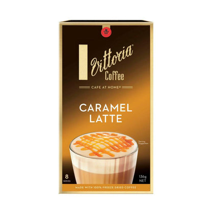 Vittoria Caramel Latte Coffee Sachets - 8 Pack