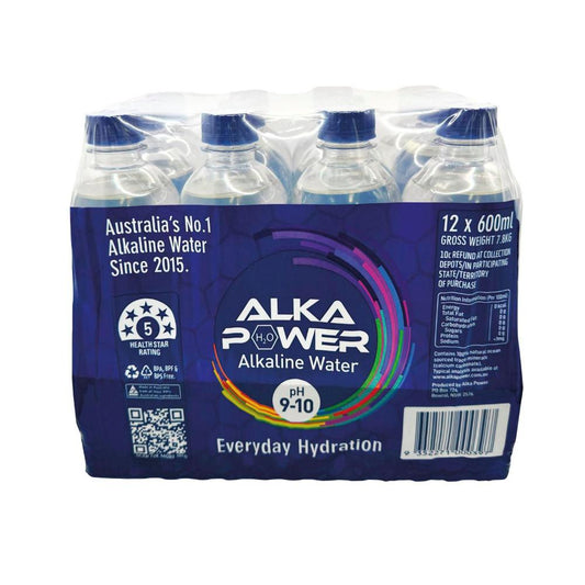 Alka Power Alkaline Water 600ml - 12 Pack