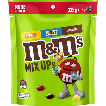 M&ms Mix Ups Milk Chocolate Snack & Share Bag 335g