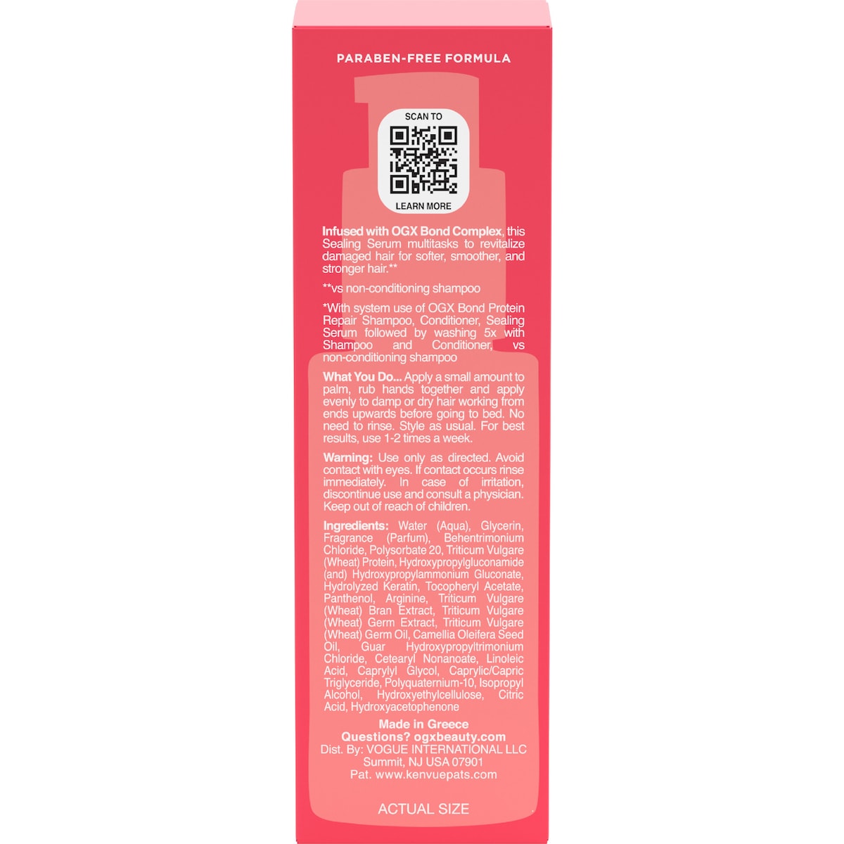 Ogx Bond Protein Repair Sealing Serum 50ml