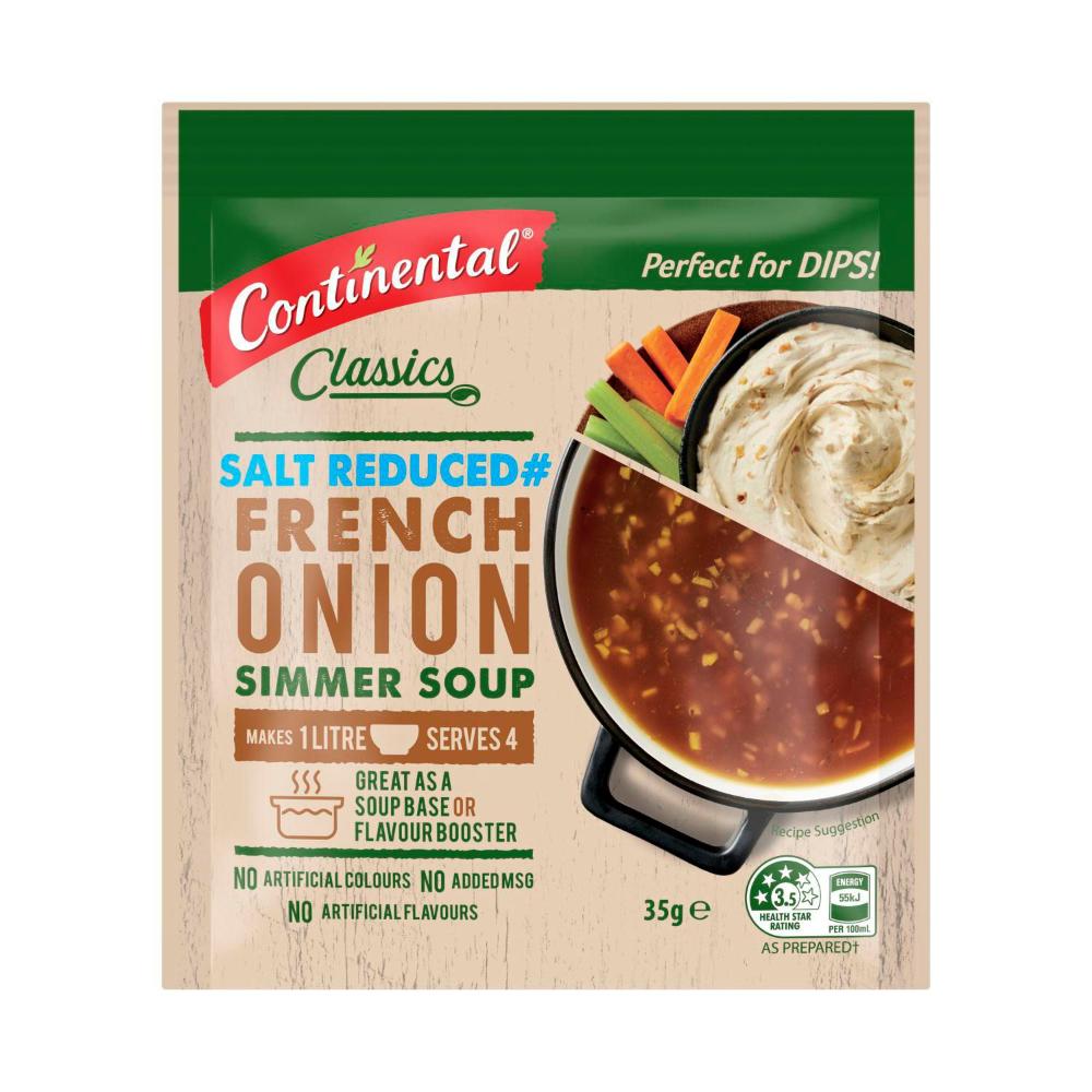 Continental French Onion Salt Reduced Soup Serves 4 - 35g