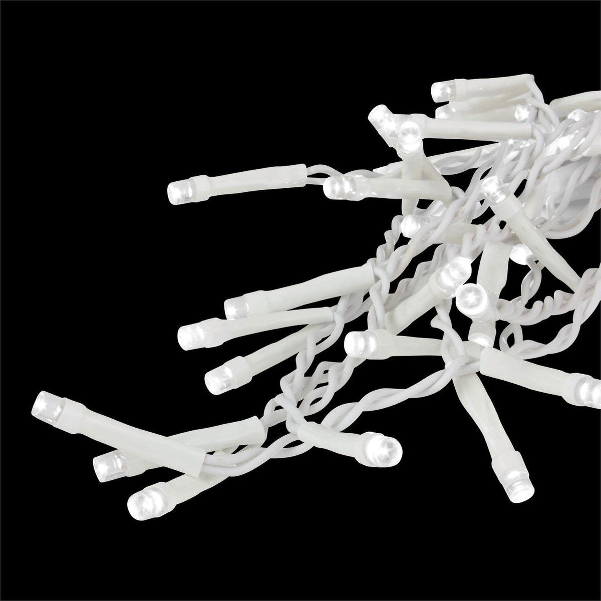 Lytworx Low Voltage White Icicle Lights 2000 Pack 27.9m Copper Energy Efficient