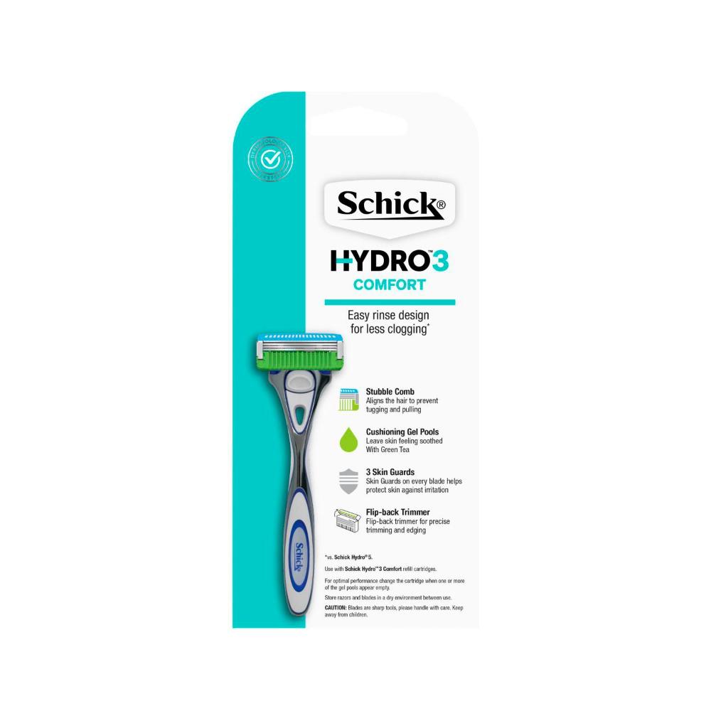 Schick Hydro 3 Comfort Razor Kit With 6 Refill Blades - 1 Pack