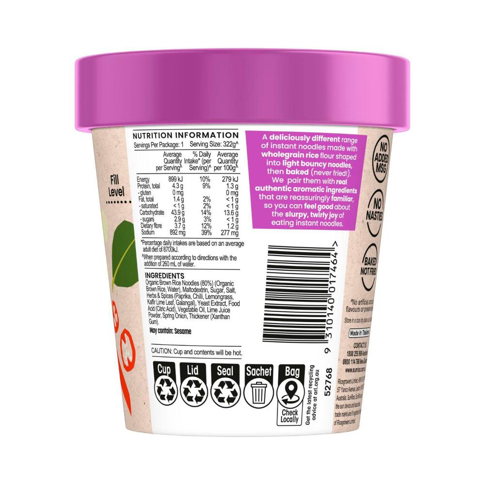 Sunrice Yum Tom Yum Instant Noodle - 62g