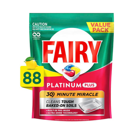 Fairy Platinum Plus Lemon Dishwashing Tablets - 88 Pack