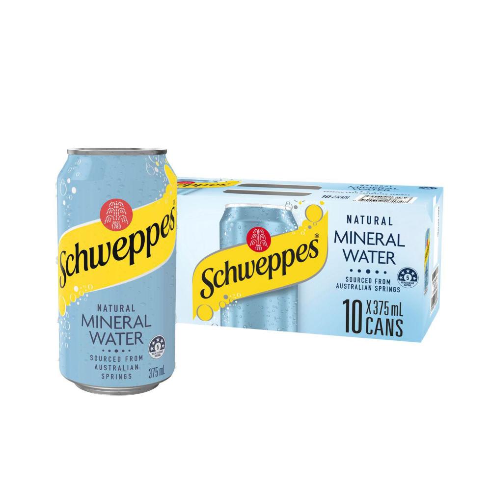 Schweppes Sparkling Natural Water 375ml - 10 Pack