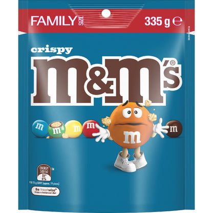 M&ms Crispy Milk Chocolate Snack & Share Bag 335g