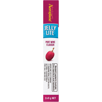 Aeroplane Jelly Lite Port Wine Flavour Low Calorie Jelly Crystals 2x9g