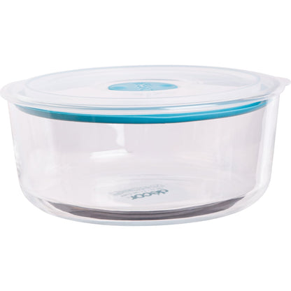 Decor Vent & Seal Glass Container Round 750ml Each